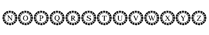 Lovely Valentines Frame Font UPPERCASE