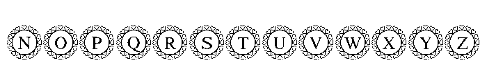 Lovely Valentines Frame Font LOWERCASE