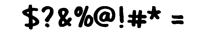 Lovely Whiteboard Regular Font OTHER CHARS