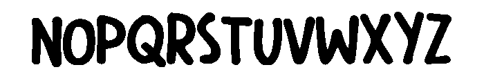 Lovely Whiteboard Regular Font UPPERCASE