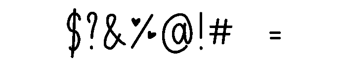 Lovely candies Font OTHER CHARS