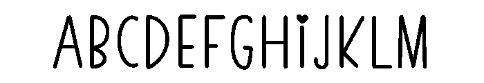 Lovely candies Font UPPERCASE