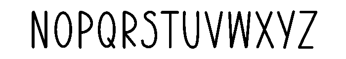 Lovely candies Font UPPERCASE