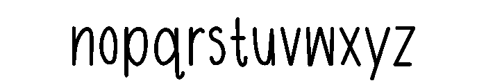Lovely candies Font LOWERCASE