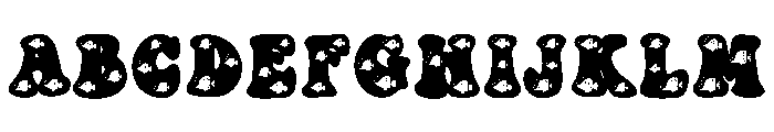 Lovely fish Font UPPERCASE