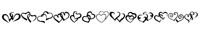 Lovely twin hearts FONT