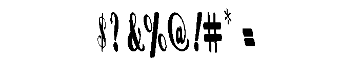LovelyGarden Font OTHER CHARS