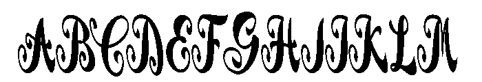 LovelyGarden Font UPPERCASE
