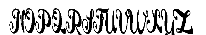 LovelyGarden Font UPPERCASE