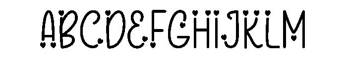 LovelyTale Font UPPERCASE
