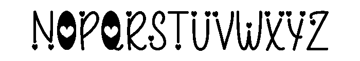 LovelyTale Font UPPERCASE