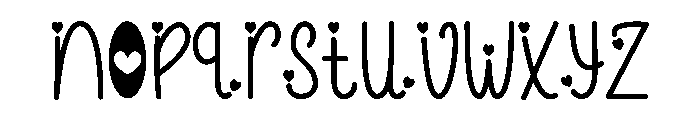 LovelyTale Font LOWERCASE