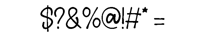 Lover Chunky Regular Font OTHER CHARS