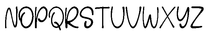 Lover Chunky Regular Font UPPERCASE