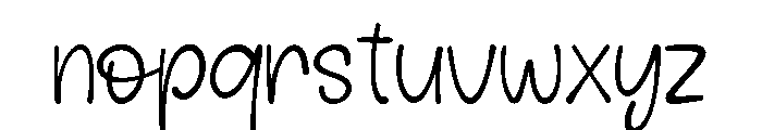 Lover Chunky Regular Font LOWERCASE