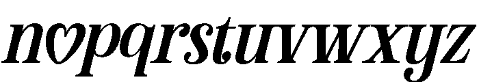 Lover Signal Italic Font LOWERCASE