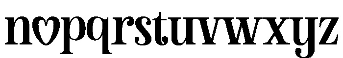 Lover Signal Regular Font LOWERCASE