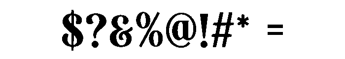 Loveridge Font OTHER CHARS