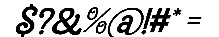 Lovers Barbie Italic Font OTHER CHARS
