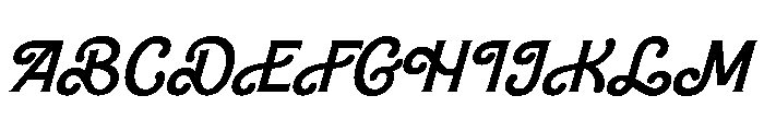 Lovers Barbie Italic Font UPPERCASE