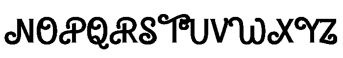 Lovers Barbie Regular Font UPPERCASE