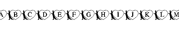 Lovers Heart Monogram FONT
