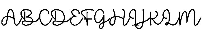 Loves Shine Regular Font UPPERCASE
