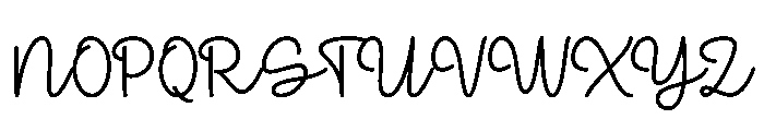 Loves Shine Regular Font UPPERCASE