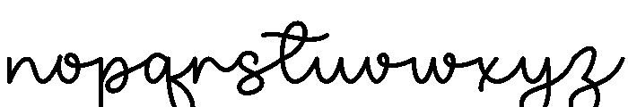 Loves Shine Regular Font LOWERCASE