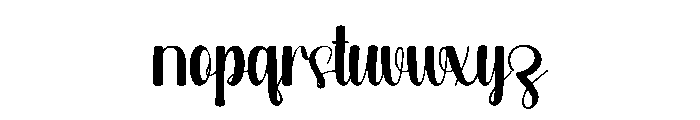 Loving Calligraphy Font LOWERCASE