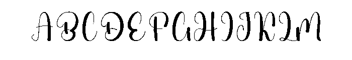 Loving Chaligraphy Font UPPERCASE