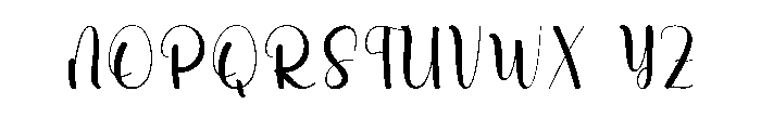 Loving Chaligraphy Font UPPERCASE