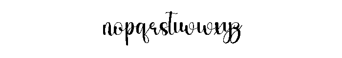 Loving Chaligraphy Font LOWERCASE