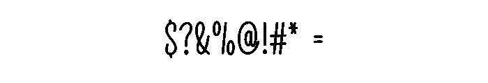 Loving Handmade Font OTHER CHARS