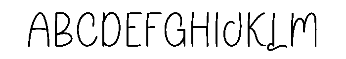 Loving Handmade Font UPPERCASE