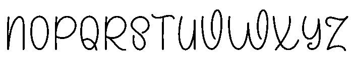 Loving Handmade Font UPPERCASE