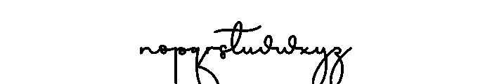 Loving Handmade Font LOWERCASE