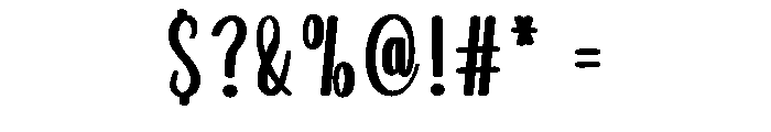 Loving Handwriting Font OTHER CHARS