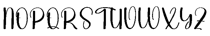Loving Handwriting Font UPPERCASE