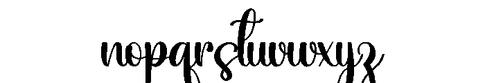 Loving Handwriting Font LOWERCASE