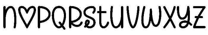 Loving Spirit Font LOWERCASE