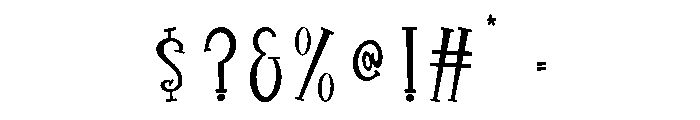 LozuxoRegular Font OTHER CHARS