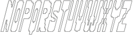 LO-FI-PIXXXEL-COND Out-Italic otf (400) Font LOWERCASE