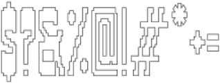 LO-FI-PIXXXEL-COND Outline otf (400) Font OTHER CHARS