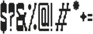 LO-FI-PIXXXEL-COND Regular otf (400) Font OTHER CHARS