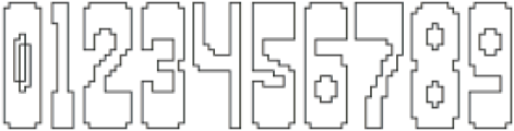 LO-FI - PIXXXEL Outline otf (400) Font OTHER CHARS