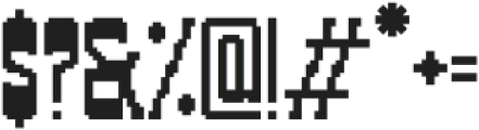 LO-FI - PIXXXEL Regular otf (400) Font OTHER CHARS