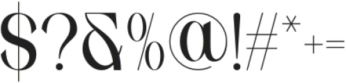 LORENNA Regular otf (400) Font OTHER CHARS