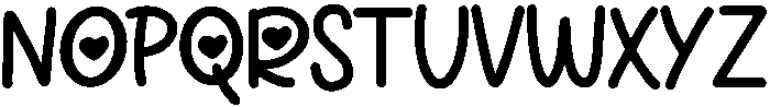 LOVE Regular otf (400) Font UPPERCASE