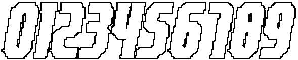 Lochley Pixel Outline otf (400) Font OTHER CHARS